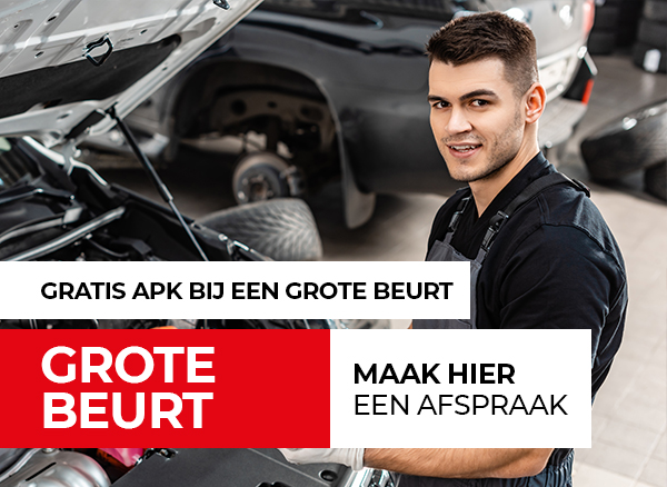 Gratis APK bij een Grote onderhoudsbeurt vanaf €309,-